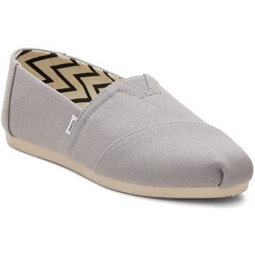 Resim Espadril / Keten Kadın 10020858 Toms Alpargata Recycled Cotton Canvas Drizzle Grey Grey Gri 