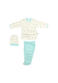 Resim Sebi Bebe Bisikletli Bebek Pijama Takımı 2261 Mint Yeşili 