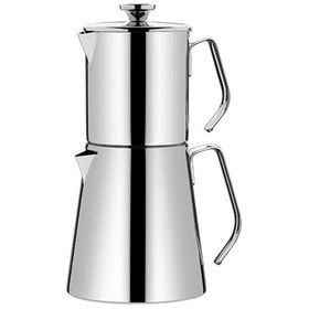 Resim Korkmaz Aqua French Press Hazneli Çaydanlık Takımı Gri 