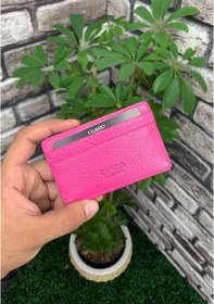 Resim Guard Ultra İnce Fuşya Minimal Hakiki Deri Kartlık Erkek / Kadın P5150 Fuşya 
