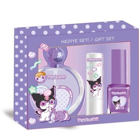 Resim kuromi Lisanslı Parfüm 50ml EDT-Lipcare ve Oje Seti 