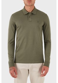Resim Boss Erkek Polo Yaka Sweat 50507704 342 Haki Haki 