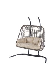 Resim Rattan Balina Salıncak-bej Bej 