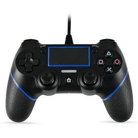 Resim Kontorland Ps4 Ve Pc Uyumlu Titreşimli Kablolu Oyun Kolu Gamepad 