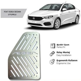 Resim Fiat Egea Uyumlu Krom Ayak Dinlendirme Pedalı - 2015 - 2019 Parça 