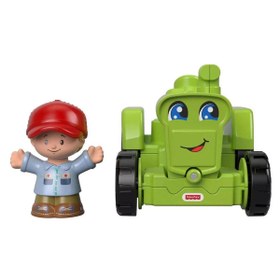 Resim Fisher Price Little People Araçlar Biçerdöver Traktör GGT33-GGT39 