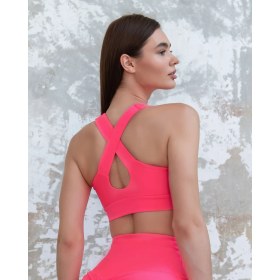 Resim Bugasy Neon Pembe Destekli Toparlayıcı Spor Sütyen 