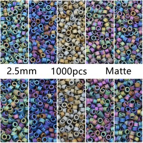 Resim 2.5mm Japon Cam Boncuklar - Çeşitli Renkler (Mavi, Yeşil, Sarı, Turuncu, Pembe, Mor, Kahverengi, Siyah, Beyaz, Şeffaf) - DIY Takı Yapımı için, Bohochic Parti Küpeleri, Kolyeler, Bilezikler - Takı Tasarımcıları & Hobi Severler için El Sanatları Boncukları - Dayanıklı & Çok Yönlü Boncuk İplikleri, Takı Yapımı için Boncuklar, El Sanatları Malzemeleri, Canlı Boncuk Renkleri, Pürüzsüz Boncuk Yüzeyi, El Sanatları Malzemeleri, Hobi Malzemeleri, Düzgün Boncuk Boyutları, Yüksek Kaliteli Cam, El Sanatları 