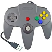 Resim Gray-n64 Usb Kablolu Gamepad N64 Denetleyici Gamepad Joystick Klasik 64 Konsol Retro Oyunları Windows Pc/mac Dizüstü Bilgisayar İçin 