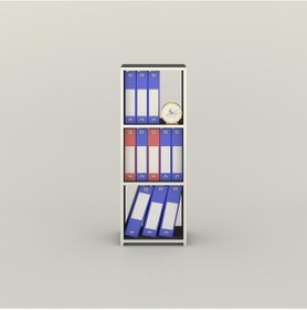 Resim Kenzlife Klasörlük Raflı Almakay Gri 105 40 30 Kitaplık Ofis Arkalıksız Çok Renkli 