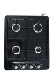 Resim ERATO 4 Dört Gözlü Setüstü Ocak Üstten Düğmeli Beyaz Tüp Uyumlu Ocak 