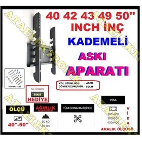 Resim 50'' İnç İnch 127 Ekran Lcd Led Tv Televizyon Askı Aparatı 