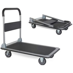 Resim Duffmart PR2190 Pro Katlanır Platform 4 Tekerlekli Paket Taşıma Arabası 150 KG 