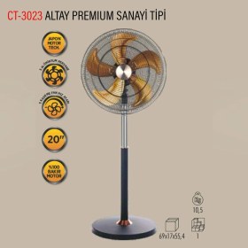 Resim Cata Altay Sanayi Tipi Ayaklı Vantilatör 