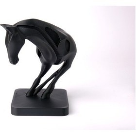 Resim Soyut At Heykeli Hediyelik Natural Tasarım Ev Dekoru 15 Cm 