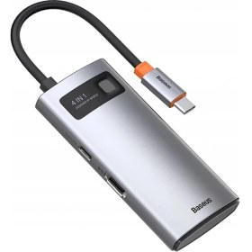Resim Baseus Metal Gleam Series 4in1 Type-C Hub Adaptör Çoklayıcı CAHUB-CY0G 
