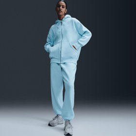 Resim Nike Sportswear Phoenix Fleece Kadın Mavi Eşofman Üstü 