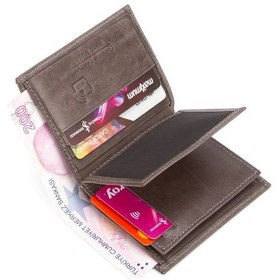 Resim Newish Polo Erkek Hakiki Deri Cüzdan Ve Kartlık New396 Kahverengi 