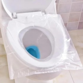 Resim Hakay Kullan At Hijyenik Klozet Kapağı Poşeti, Antibakteriyel Seyahat Tuvalet Örtüsü, 50-100-200 Adet Se 