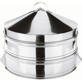 Resim Paslanmaz Buharlı Pişirici Set 3 Parça 