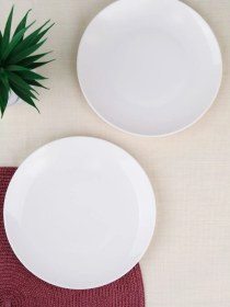 Resim Tabak Evi Porselen Chic Servis Tabağı 24,50cm 2 Li Krem 