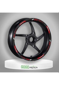 Resim Reflektör Kırmızı Baskı Bajaj Pulsar Uyumlu 1 Set Jant Şeridi Çok Renkli 