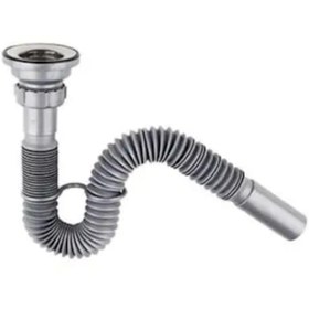Resim Lavabo Paslanmaz Evye Sifonu Lüx Körüklü Donau 32 Mm 