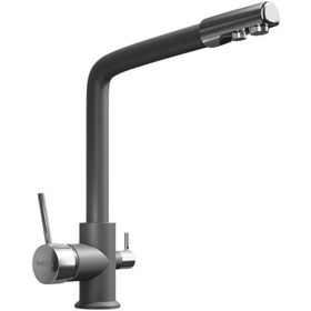 Resim Real Stone P005 Troya 100 Antrasit Eviye + Real Stone Abant Antrasit Batarya Seti 