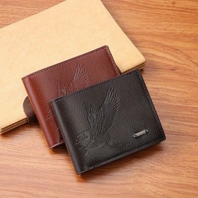 Resim Çoklu kart yuvaları olan yeni erkek cüzdanı, doğrudan JIANGBAO fabrikası tarafından sağlanan moda iş kısa cüzdan 