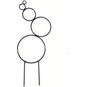 Resim Elmpaly Siyah Metal Bitki Tırmağı - İç/dış Mekan Sarmaşık, Monstera Desteği, Minimalist Dikey Bahçe 