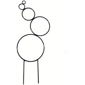 Resim Elmpaly Siyah Metal Bitki Tırmağı - İç/dış Mekan Sarmaşık, Monstera Desteği, Minimalist Dikey Bahçe 