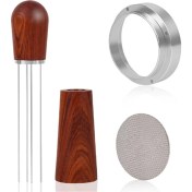 Resim Alchemy Craft 54 mm Espresso Aksesuar Seti, Wdt Aleti, Dozaj Hunisi ve Disk Elek Seti, Kahve Iğnesi Dağıtım Karıştırıcısı (Yurt Dışından) 