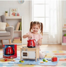 Resim Sesli Ve Işıklı Çaydanlık Evcilik Oyuncak Mutfak Seti 