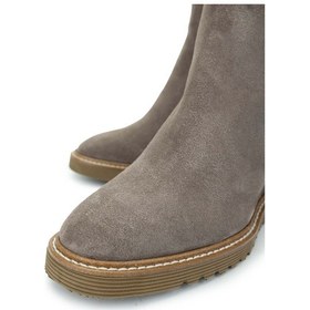 Resim Tamer Tanca Kadın Hakiki Deri Vizon Süet Casual Bot 33 415 Bn Bot Sk24-25 Vızon Suet Vizon Suet 