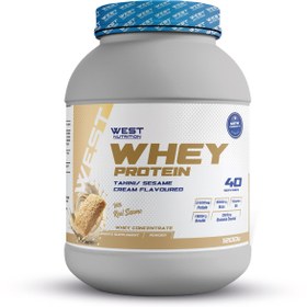 Resim West Nutrition Whey Protein Tozu 1200 gr 40 Servis Tahin Krema Susam Parçacıklı 
