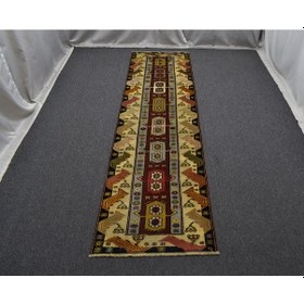 Resim Zehra Abla Halı El Dokuma Bozalan Milas Muğla Kabuksuz Model Yolluk Kirman Yün Halı 6982 Çok Renkli 