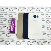 Resim Samsung Uyumlu Galaxy S6 Edge Arka Pil Kapağı+B-7000 Yapıştırıcı. 