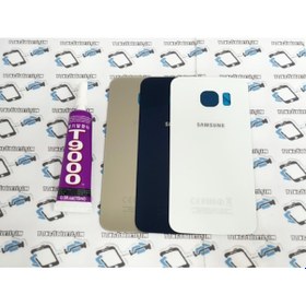 Resim Samsung Uyumlu Galaxy S6 Edge Arka Pil Kapağı+B-7000 Yapıştırıcı. 