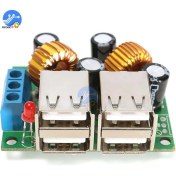 Resim Betty Becky 4 Port USB Şarj Modülü Dc 12V 5V 5A Gerilim Dönüştürücü Güç Bankası Pil Telefon Mp3/mp4 Için Şarj (Yurt Dışından) 