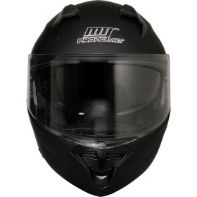 Resim Mts M-966 Çene Açılır Güneş Vizörlü Motosiklet Kaskı Mat Siyah 