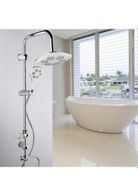 Resim Vilas Felicita Robot Fonksiyonlu Yağmurlama Tepe Duş Seti Krom 