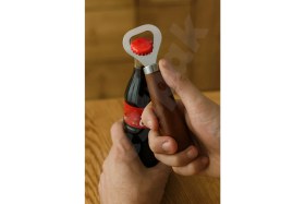 Resim Destpak Akasya Saplı Şişe Açacağı - Kapak Açıcı - Ahşap Saplı Paslanmaz Çelik - Dekoratif Pratik Zara Model 