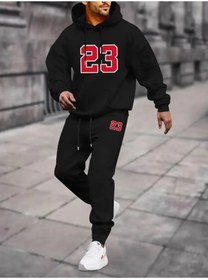 Resim LAND MODA Unisex Kapüşonlu 2 Iplik kışlık kalın Basic Eşofman Takımı 