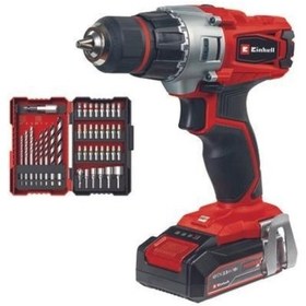 Resim Einhell TE-CD 18/2 Li +39 Parça 18V 1x2.5 Ah Akülü Vidalama - 4514219 