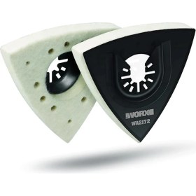 Resim Worx WA2172 Çok Amaçlı Raspalama Makinası Için 75X75MM Universal Parlatma Keçesi 