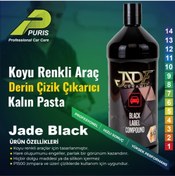 Resim PURİS Jade Black Compound Koyu Renkli Araçlar Için Çizik Çıkarıcı Pasta 1 Litre 