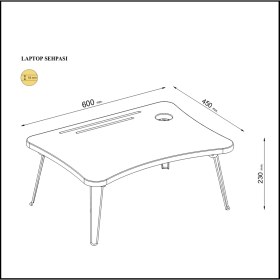 Resim 2K Mobilya Maya Katlanır Laptop Sehpa Çalışma Kahvaltı Masası 