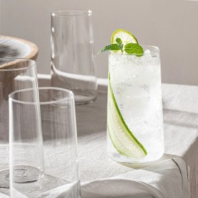 Resim Chakra Arletta Meşrubat Bardağı 540 ml 4'lü Set Transparan 