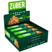 Resim ZÜBER Fıstık Ezmeli Vegan Yüksek Proteinli Bar 45g X 12 
