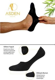 Resim Bambu Kadın Babet Dikişsiz, Kaydırmaz Silikonlu Topuk, Premium 